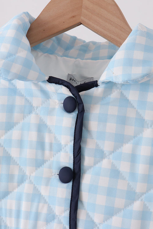 Blue gingham jacket